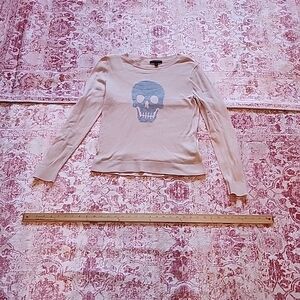 Banana Republic Pink and Red Patterned Sweater